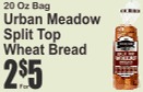 Urban Meadow Split Top Wheat Bread 20oz