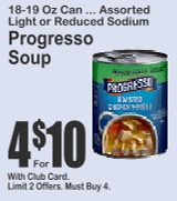 Progresso Soup 18-19oz Assorted Light or Reduced Sodium