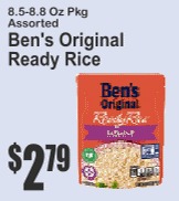 Ben's Original Ready Rice 8.5-8.8oz Assorted
