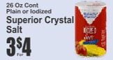 Superior Crystal食盐 26oz
