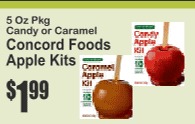 Concord Foods Apple Kits 5oz Candy or Caramel