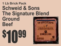 Schweid & Sons The Signature Blend Ground Beef 1Lb Brick Pack