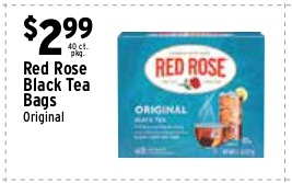 Red Rose Black Tea Bags
