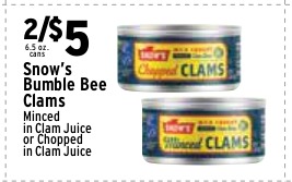 Snow's Bumble Bee Clams