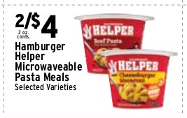Hamburger Helper Microwaveable Pasta Meals