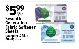 Seventh Generation Fabric Softener Sheets