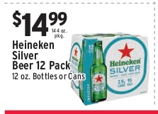 Heineken Silver Beer 12 Pack