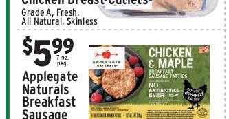 Applegate Naturals Breakfast Sausage