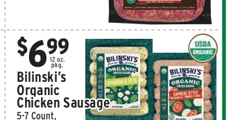 Bilinski's Organic Chicken Sausage