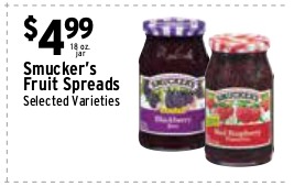 Smucker's Fruit Spreads, Selected Varieties