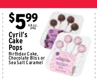 Cyril's Cake Pops, Birthday Cake, Chocolate Bliss or Sea Salt Caramel