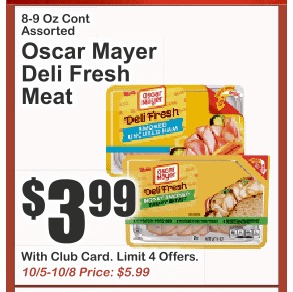 Oscar Mayer 熟食鲜肉片