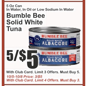 Bumble Bee 白肉金枪鱼罐头