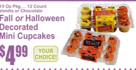 Fall or Halloween Decorated Mini Cupcakes