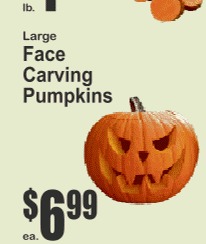 Large Face Carving Pumpkins
