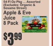 Apple & Eve Juice 8 Pack, Assorted