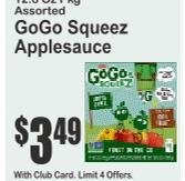 GoGo Squeez Applesauce, Assorted
