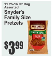 Snyder's Family Size Pretzels