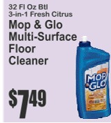 Mop & Glo 3-in-1 Fresh Citrus Multi-Surface Floor Cleaner