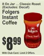 Folgers Instant Coffee, Classic Roast