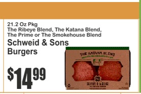 Schweid & Sons Burgers, Ribeye/Katana/Prime/Smokehouse Blend