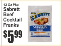 Sabrett Beef Cocktail Franks