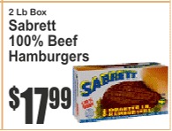 Sabrett纯牛肉汉堡饼