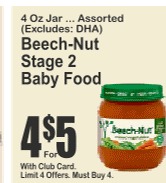 Beech-Nut Stage 2 Baby Food