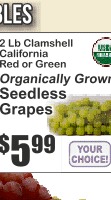 Red or Green Seedless Grapes