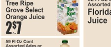 Tree Ripe Grove Select Orange Juice