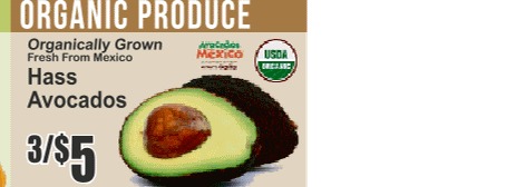 Organic Hass Avocados