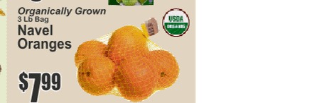 Organic Navel Oranges