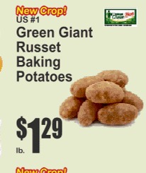 Green Giant Russet Baking Potatoes