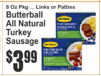 Butterball All Natural Turkey Sausage