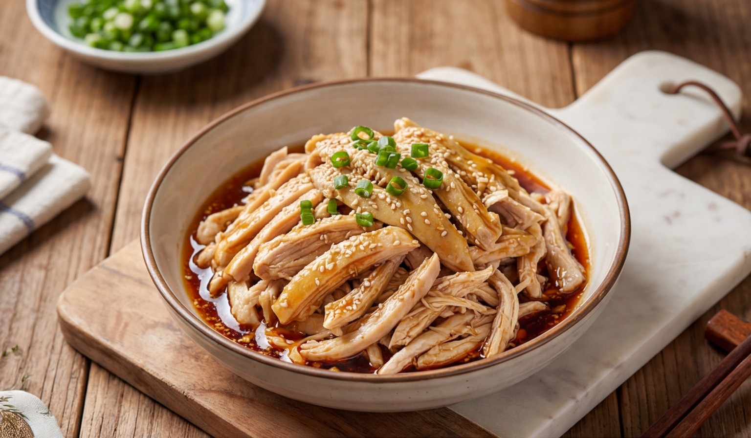 Cold Shredded Chicken Salad