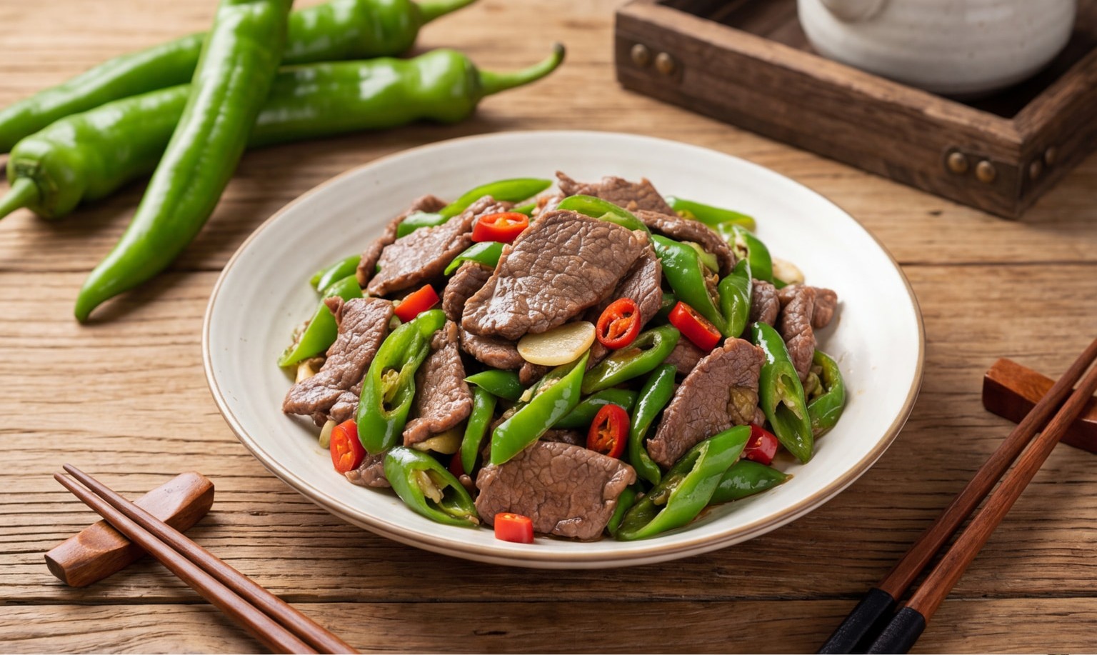 Beef with Chili Peppers