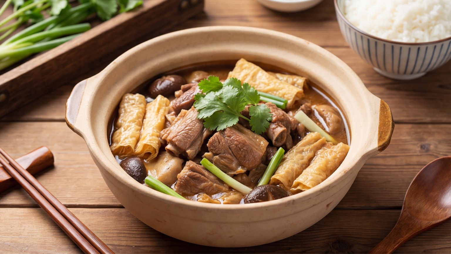 Lamb Belly Hot Pot with Yuba