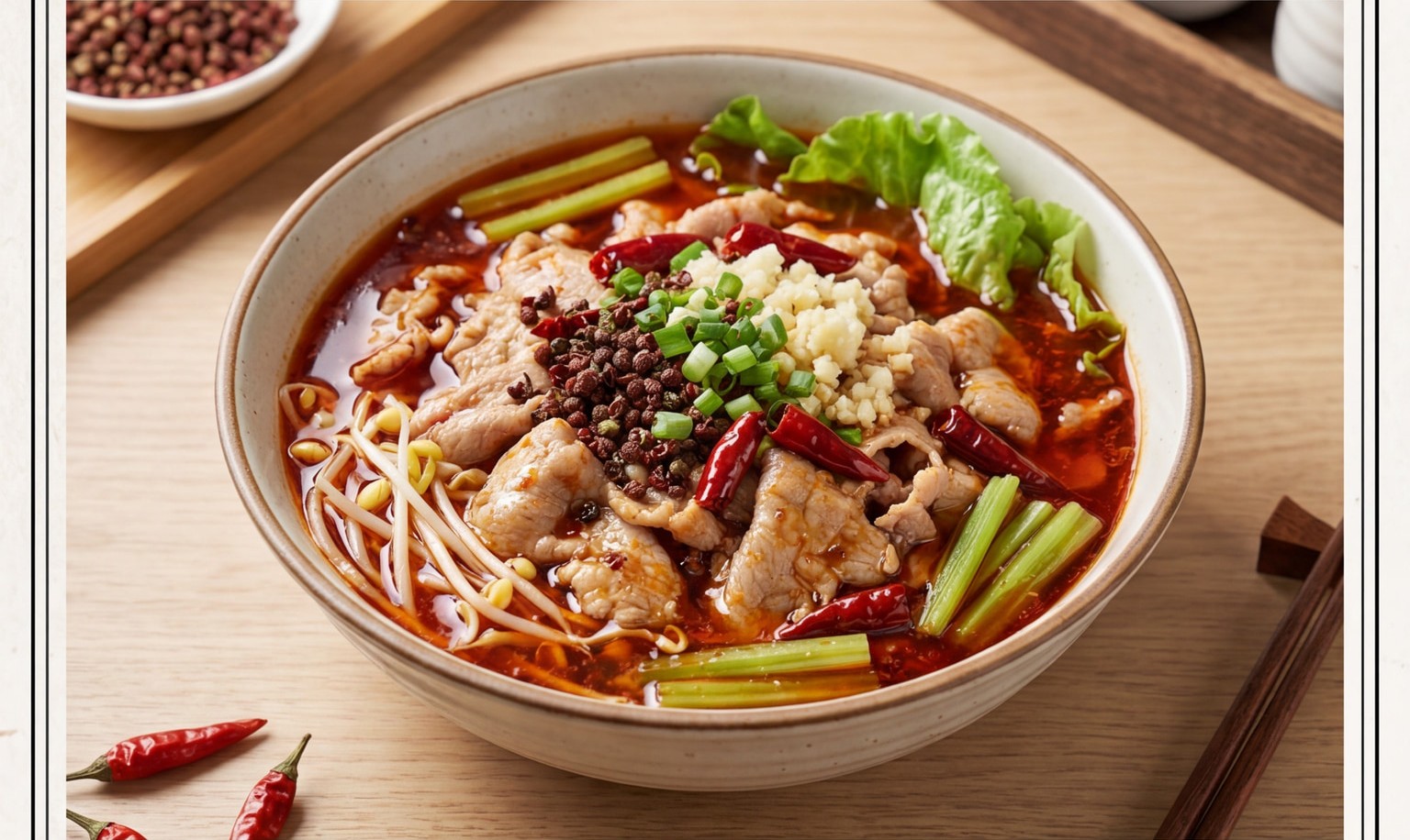 Boiled Sliced Pork in Chili Oil