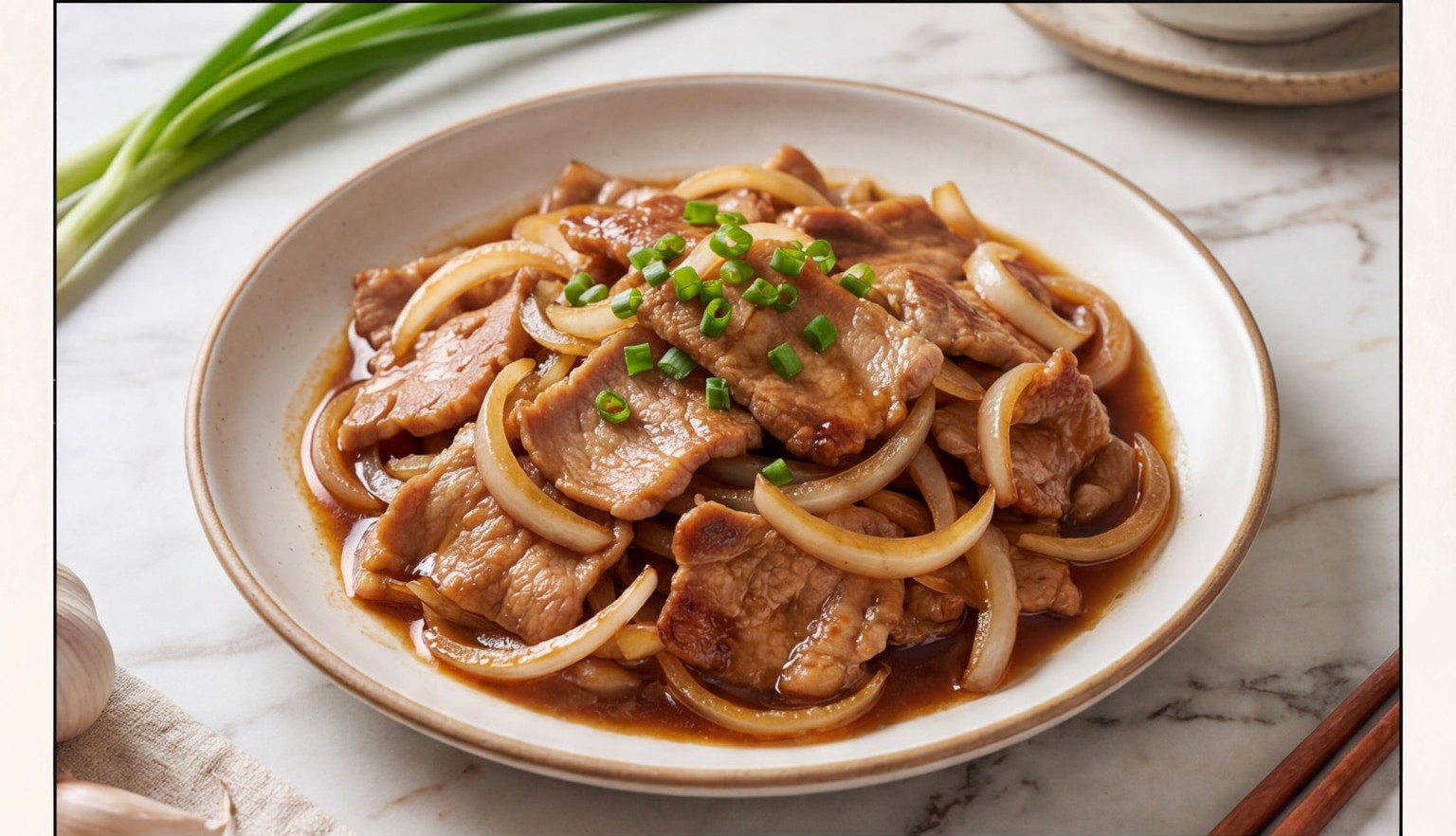 Onion Stir-Fried Pork