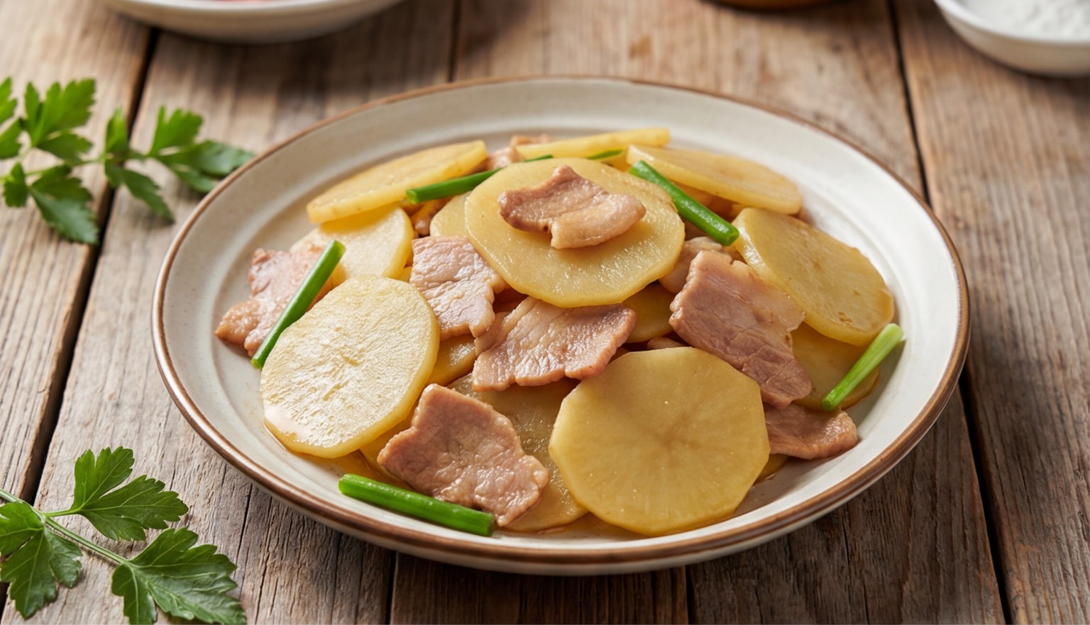 Stir-Fried Lean Pork with Potato Slices
