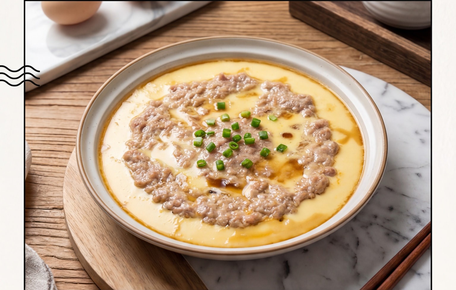Steamed Pork Patty with Egg