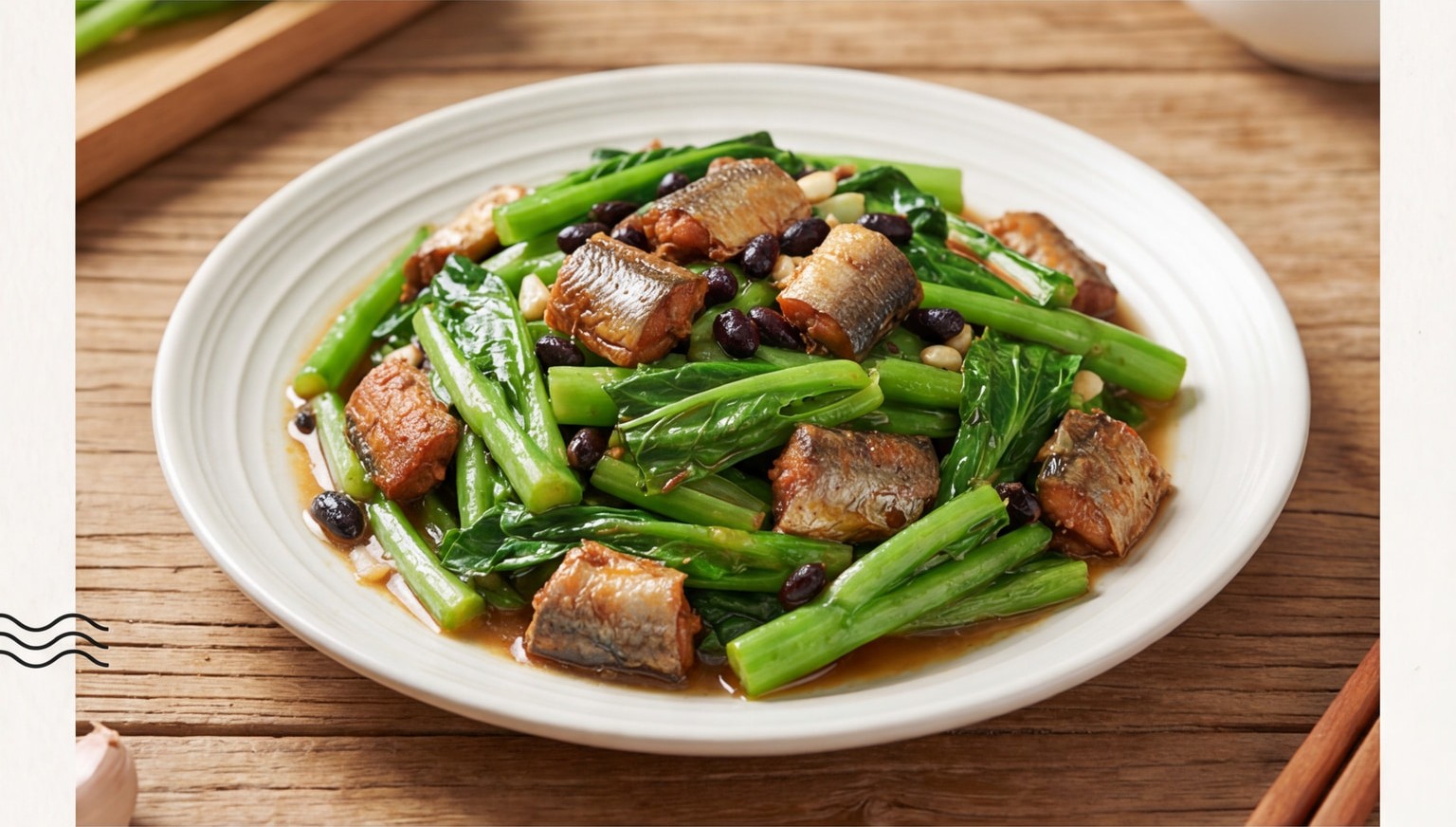 Romaine Lettuce with Black Bean Dace