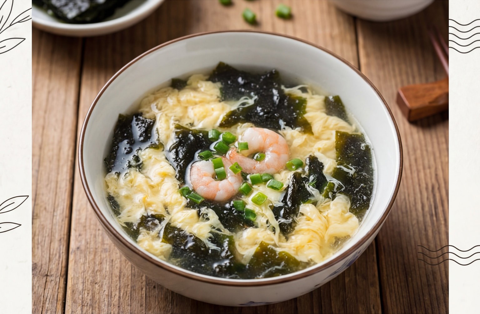 Seaweed Egg Drop Soup