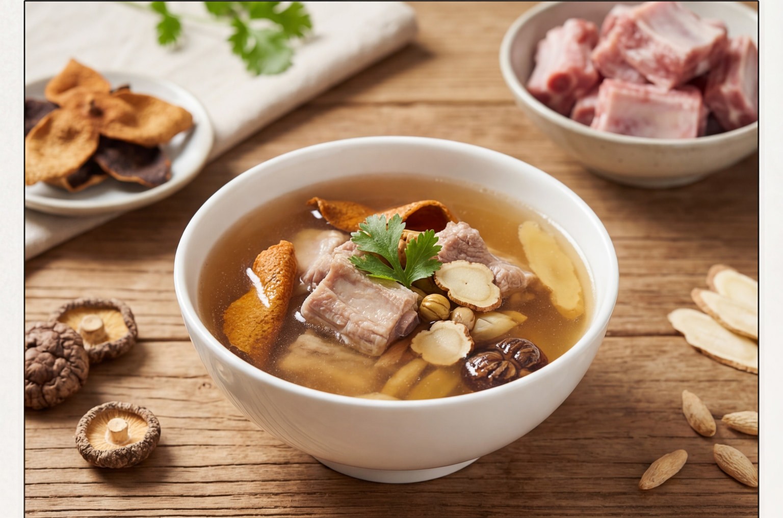 Dried Tangerine Peel Pork Rib Soup