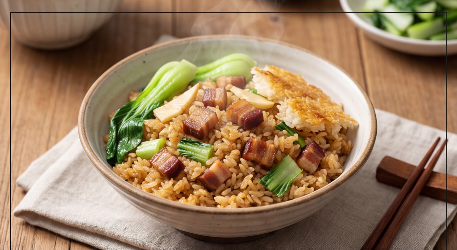 Salted Pork and Vegetable Rice