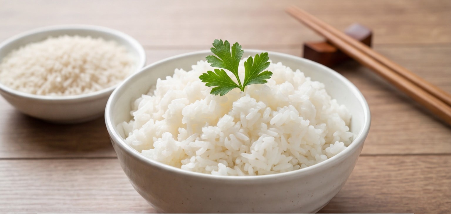 Rice Cooker Steamed Rice