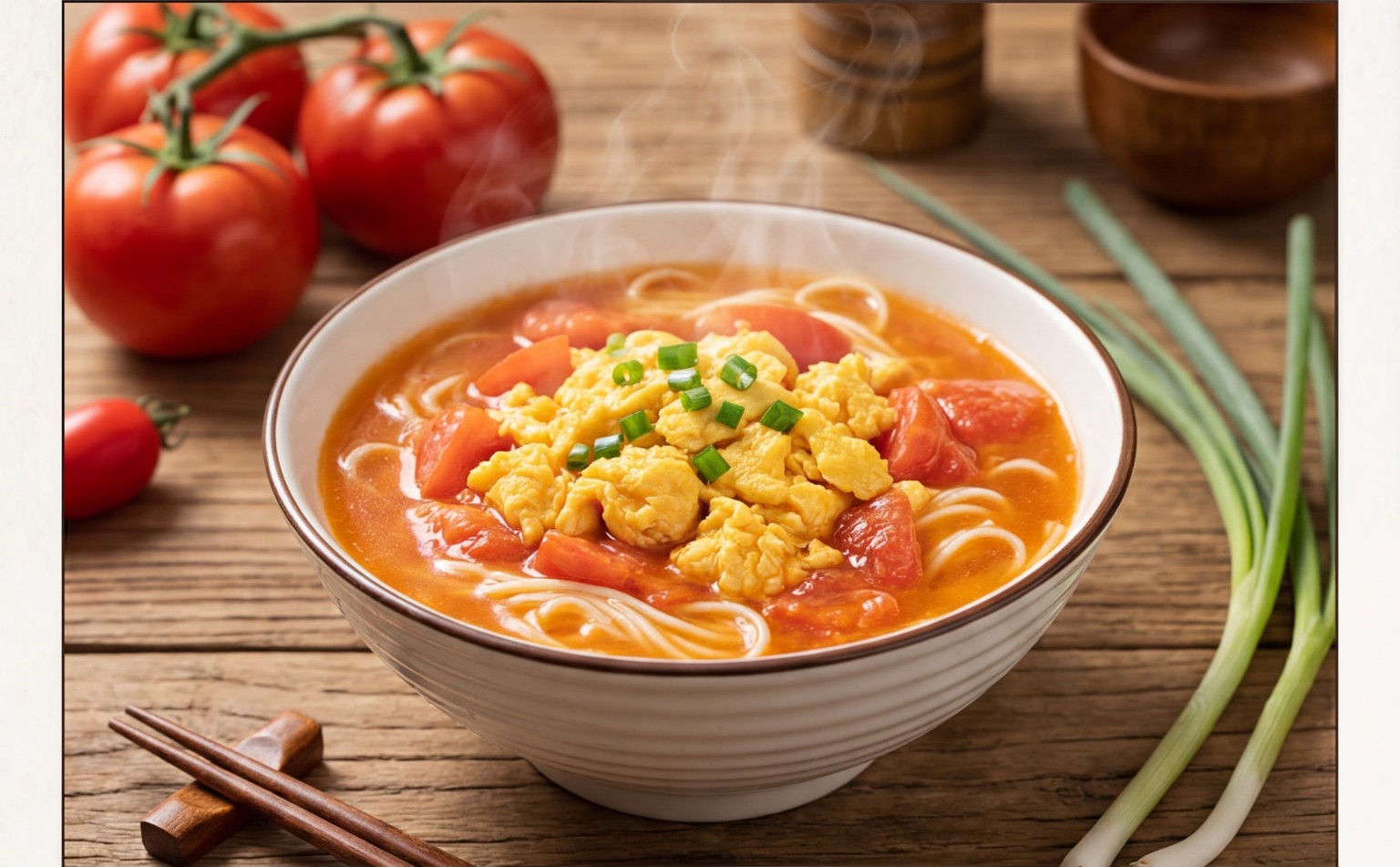 Tomato and Egg Noodle Soup