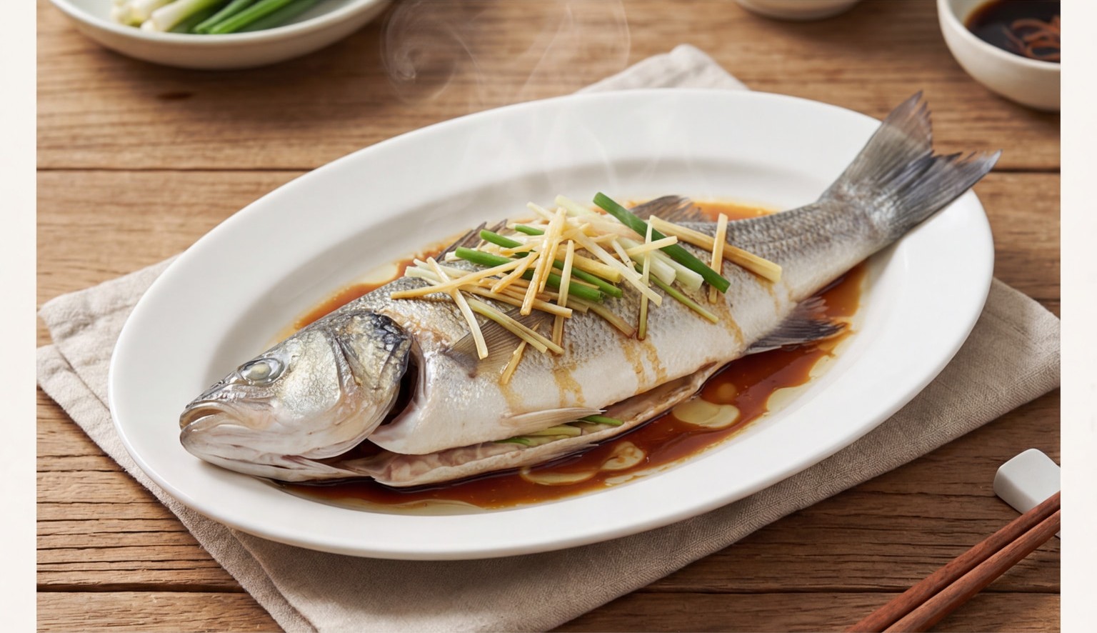 Steamed Sea Bass
