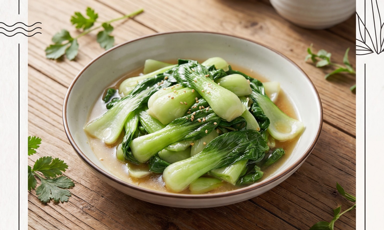 Braised Greens in Water and Oil