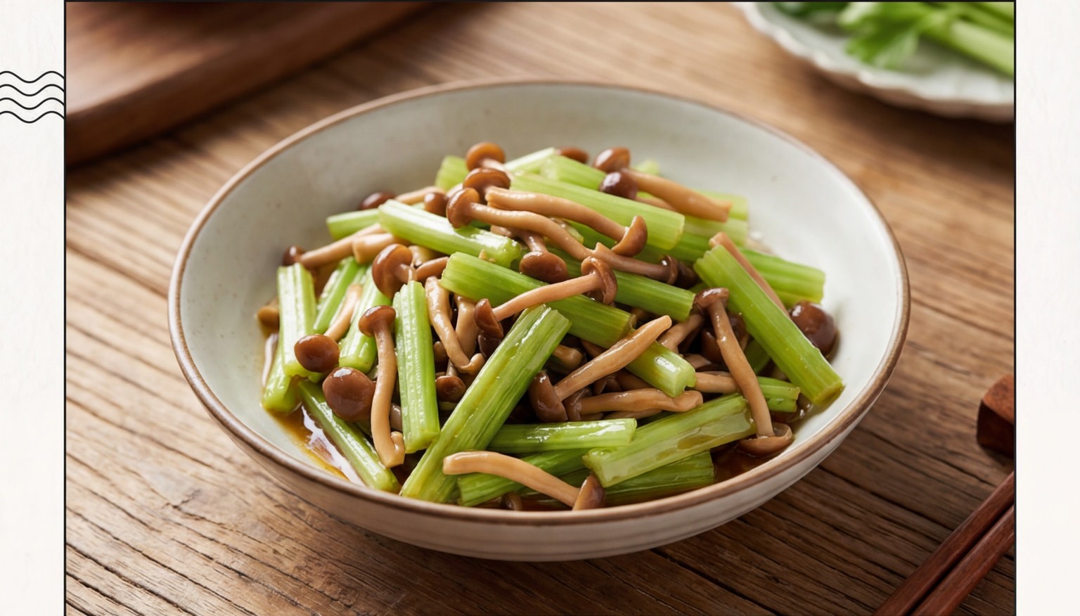 Cold Tossed Celery with Tea Tree Mushroom